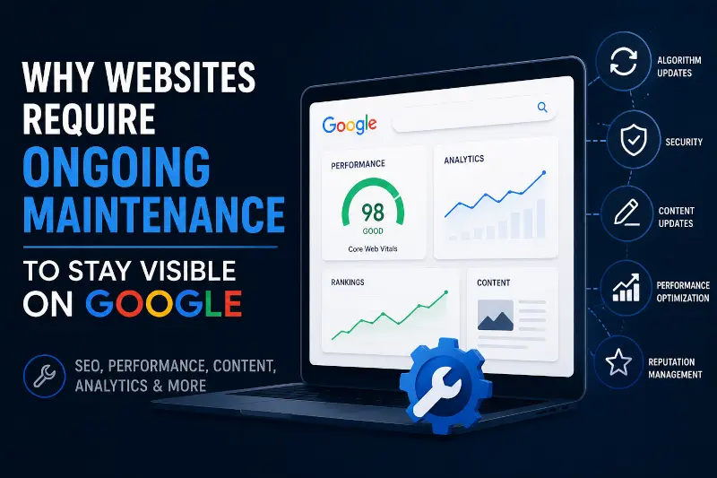Why Websites Require Ongoing Maintenance to Stay Visible on Google